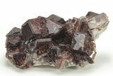 Multi-Generation Calcite Cluster with Hematite Inclusions - China #223444-3